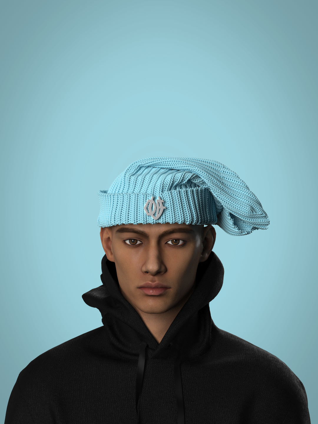 DUF X KNOTTY FINERY SACK BEANIE