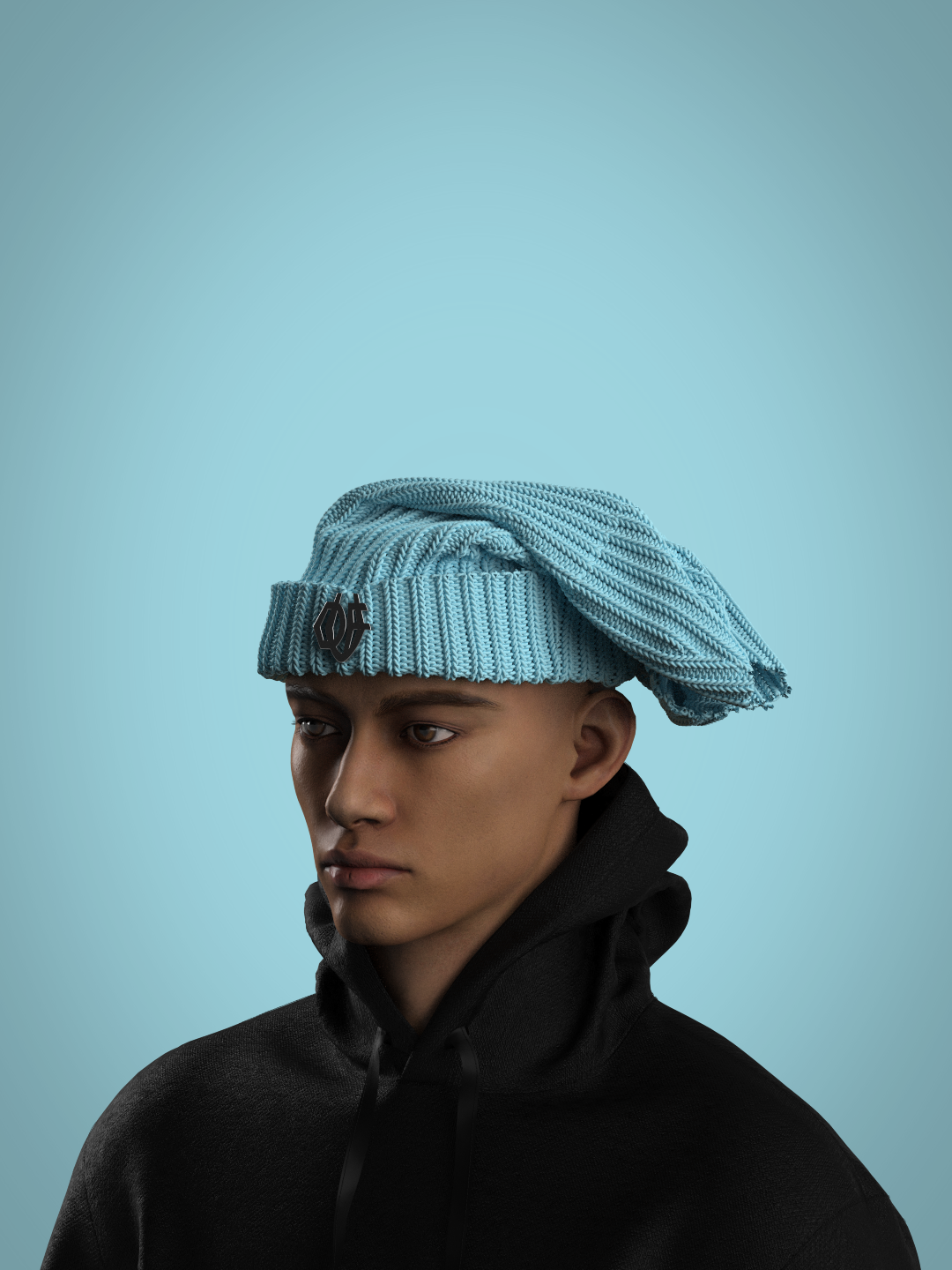 DUF X KNOTTY FINERY SACK BEANIE